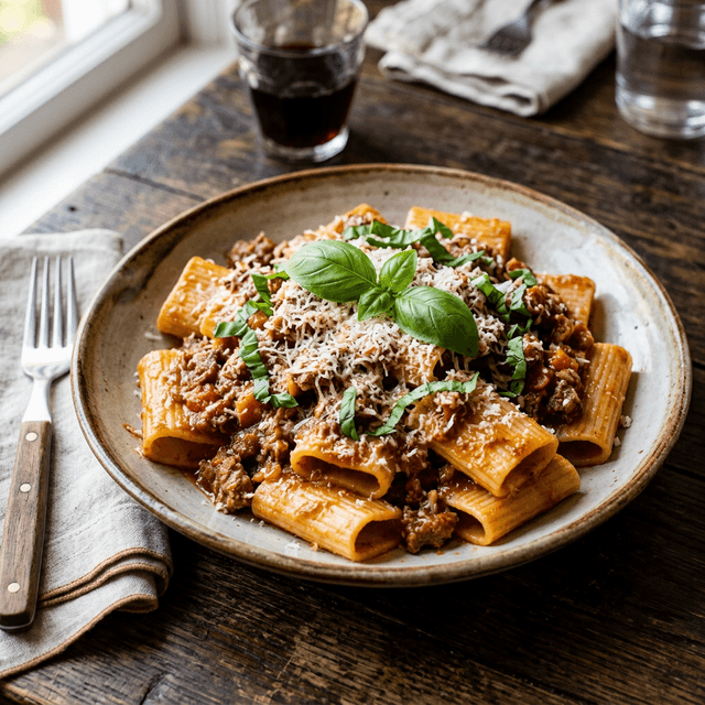 Paccheri al Ragù